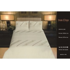 Egyptian Cotton 300 TC Embroidered Designer Bed Sheets King Size 240 Cm x 260 Cm 