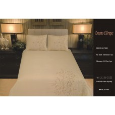 Egyptian Cotton 300 TC Embroidered Designer Bed Sheets King Size 240 Cm x 260 Cm BSEMT0063